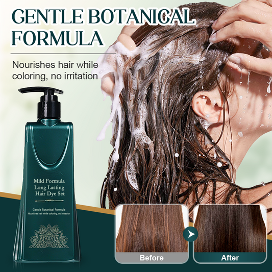 🔥PROMOÇÃO QUENTE 50% DE DESCONTO🎁✨Conjunto de tinturas de cabelo de fórmula suave e longa duração - Compre 3 e ganhe 1 grátis🎁