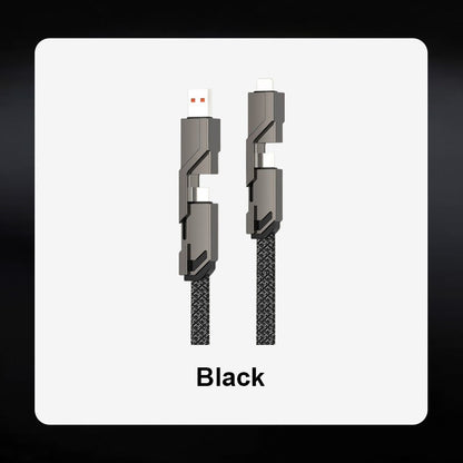 Cabo carregador de carregamento rápido e sincronização de dados 4 em 1