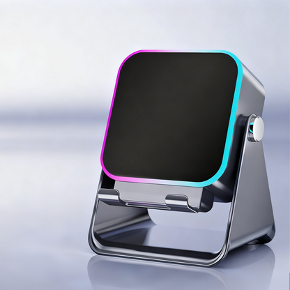 🔥 Promoção de Natal – Até 50% de Desconto 🎅🎶📱 Caixa de Som de Indução Sem Fio 5 em 1 com Suporte para Celular Ajustável