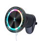 Suporte magnético para carro com carregamento sem fio e luzes RGB