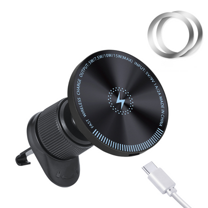 Suporte magnético para carro com carregamento sem fio e luzes RGB
