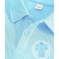 Conjunto de 2 peças para homem: camisa de manga curta com gola virada e padrão diamante e calções com cordão