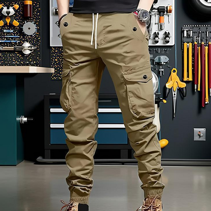 💎 -50% AUF CARGOHOSEN! 💎 Robuste Jogger für Herren: Mehrere Taschen & Bequeme Passform 👖🏞️