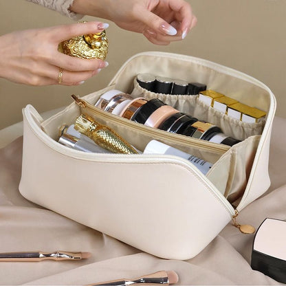 Belo presente! Bolsa de maquiagem para viagem de grande capacidade