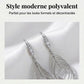 Brincos pendentes de folhas em camadas para mulheres