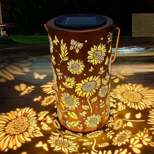 🔥Hanging Solar Shadow Lantern with Hollow Design