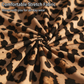 Minivestido feminino com estampa de leopardo franzido
