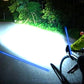 Farol de bicicleta recarregável à prova d'água LED com clipe