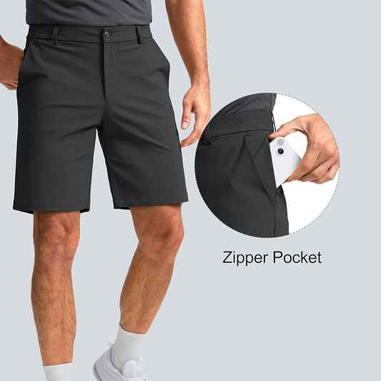 🏃 50% DE DESCONTO! 🩳 Calções desportivos de secagem rápida para homem – Elásticos em 4 direções e com tecnologia de absorção da humidade, para o ginásio, golfe e uso diário 💦