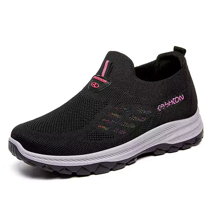 👟 50% DE DESCONTO AGORA! 🦶 Sapatos Slip-on Fly Knit – Suporte ortopédico, conforto respirável e perfeitos para usar o dia todo ✨