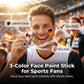 Caneta de pintura facial com a bandeira nacional para fãs de esportes