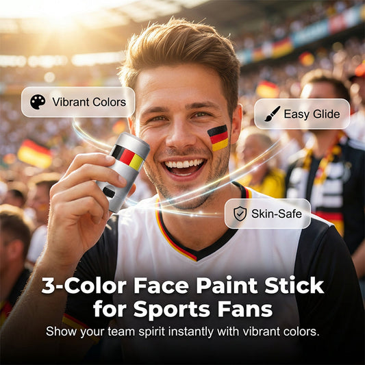Caneta de pintura facial com a bandeira nacional para fãs de esportes