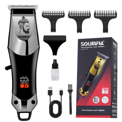 Máquina de cortar cabelo elétrica multifuncional para homens