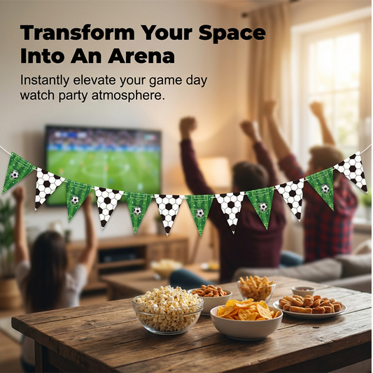 Conjunto de decoração para festa com tema de futebol