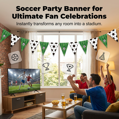 Conjunto de decoração para festa com tema de futebol