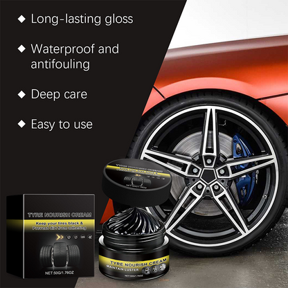 🚗 LIMITADO: COMPRE 1, LEVE 1 GRÁTIS! ✨ Cera para Pneus – Brilho preto intenso, proteção UV e repelente de sujeira ⏰