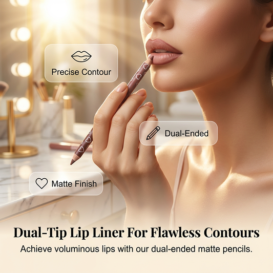 Lápis de Contorno Labial Matte de Ponta Dupla