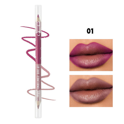 Lápis de Contorno Labial Matte de Ponta Dupla