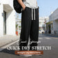 Calça masculina casual, leve, de secagem rápida e com tecido elástico, corte reto.