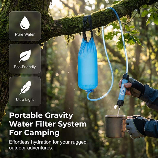 Sistema portátil de filtro de água por gravidade