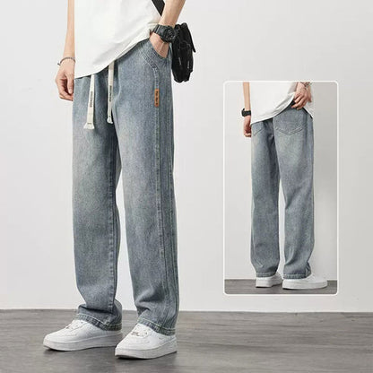 Calça Jeans Masculina Solta e Reta