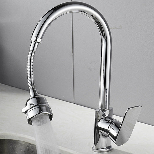 Torneira de cozinha com pulverizador de pressão extensível e giratório de 360°