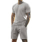 Conjunto de camiseta e shorts esportivos masculinos de 2 peças 💪 O conjunto fitness masculino definitivo 🏋️‍♂️