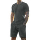 Conjunto de camiseta e shorts esportivos masculinos de 2 peças 💪 O conjunto fitness masculino definitivo 🏋️‍♂️
