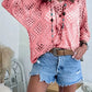 🥰Promoção de Verão - 50% de desconto💛Blusa feminina bege de crochê com decote em V, inspiração boêmia