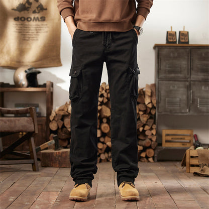 Calças Táticas Cargo Masculinas de Algodão