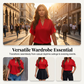 Blusa feminina com decote em V, ombros à mostra e mangas curtas com babados