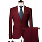 ✨👔50% de desconto + envio gratuito🔥Conjunto de fato de negócios de corte moderno, 2 peças, para homem