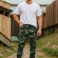 Calças camufladas de alta qualidade, para homem