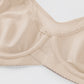 Sutiã feminino elegante e leve com cobertura total em tamanhos plus size.