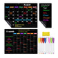 Quadro de Calendário Magnético com Marcadores Apagáveis