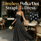 ✨ Vestido tomara que caia feminino com estampa de bolinhas - Essencial para férias elegantes! ✨