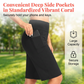 Shorts femininos de cintura alta com bolsos