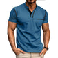 Camiseta masculina casual de manga curta
