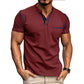 Camiseta masculina casual de manga curta