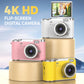 💎 50% DE DESCONTO! 💎 Câmera Digital 4K HD com Tela Giratória – Zoom de 8x, Foco Automático e Tela Rotativa para Vlogs e Selfies 📸🌈