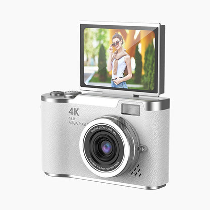 💎 50% DE DESCONTO! 💎 Câmera Digital 4K HD com Tela Giratória – Zoom de 8x, Foco Automático e Tela Rotativa para Vlogs e Selfies 📸🌈