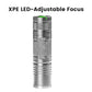 Lanterna LED compacta com zoom