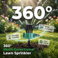 Irrigador de jardim de precisão com cobertura de 360°