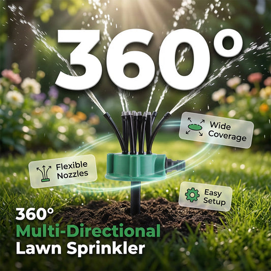 Irrigador de jardim de precisão com cobertura de 360°