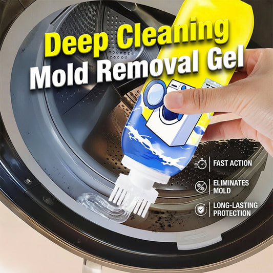 Gel removedor de manchas de mofo para limpeza profunda, ideal para uso doméstico.