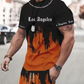 👕 50% DE DESCONTO AGORA! 🔥 Conjunto masculino de camiseta e shorts com estampa gráfica – Tecido macio, design arrojado e perfeito para os dias de verão ☀️