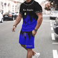 👕 50% DE DESCONTO AGORA! 🔥 Conjunto masculino de camiseta e shorts com estampa gráfica – Tecido macio, design arrojado e perfeito para os dias de verão ☀️