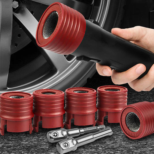 Conjunto de ferramentas para limpeza de ferrugem e detritos de parafusos de roda automotivos