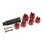 Conjunto de ferramentas para limpeza de ferrugem e detritos de parafusos de roda automotivos