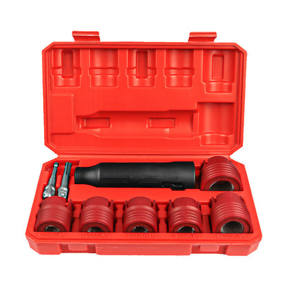 Conjunto de ferramentas para limpeza de ferrugem e detritos de parafusos de roda automotivos